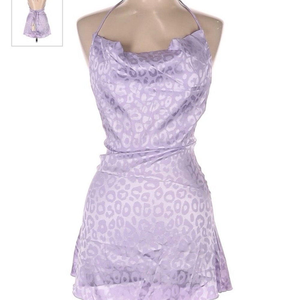 Lavender Halter Dress Beginning Boutique